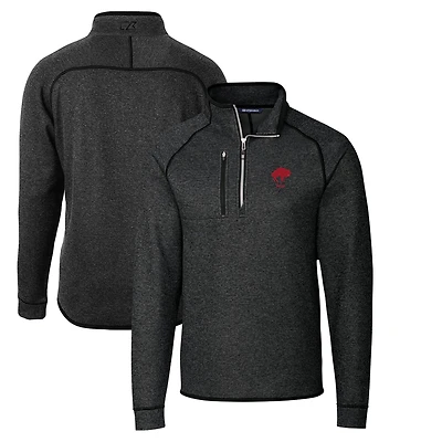 Pull-over en tricot demi-zippé avec logo rétro des Buffalo Bills pour homme, Cutter & Buck