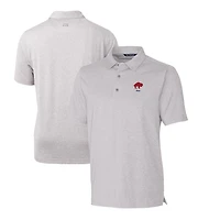 Men's Cutter & Buck Heather Gray Buffalo Bills Throwback Logo Forge Heathered Stretch Polo