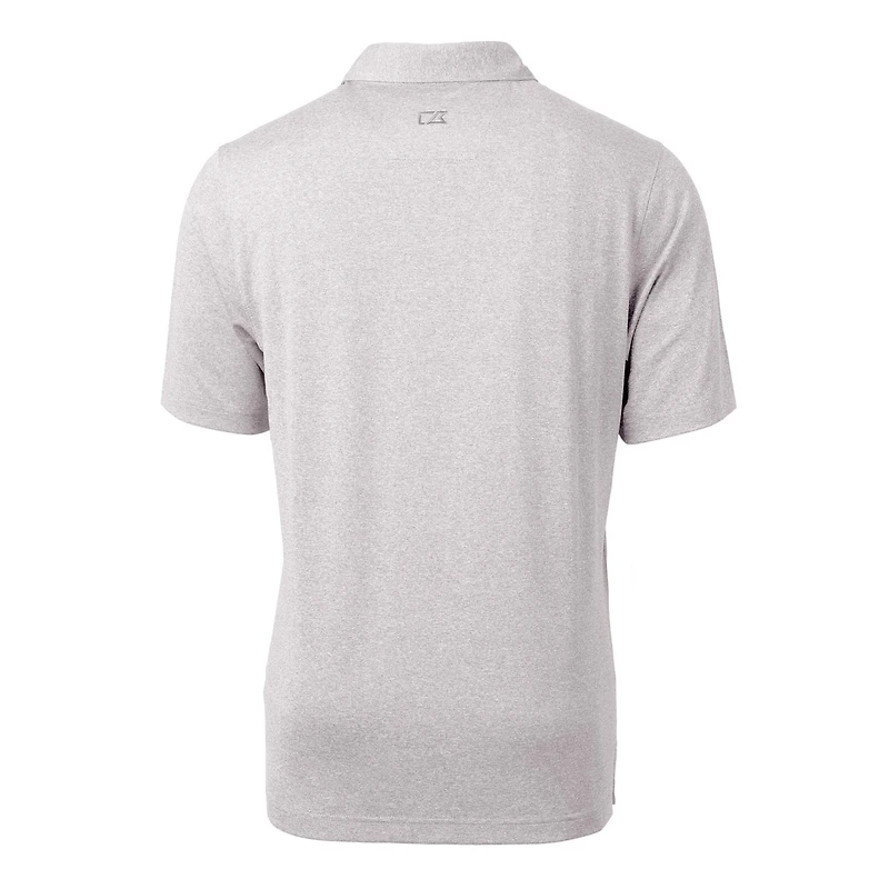 Men's Cutter & Buck Heather Gray Buffalo Bills Throwback Logo Forge Heathered Stretch Polo