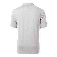 Men's Cutter & Buck Heather Gray Buffalo Bills Throwback Logo Forge Heathered Stretch Polo