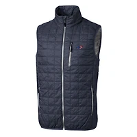 Men's Cutter & Buck Navy Buffalo Bills Rainier PrimaLoft Eco Full-Zip Puffer Vest