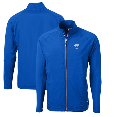 Veste rétro hybride recyclée entièrement zippée en tricot écologique Adapt pour homme, Cutter & Buck Royal Buffalo Bills