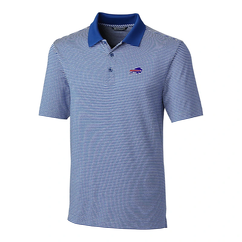 Men's Cutter & Buck Royal Buffalo Bills Big Tall Forge Tonal Stripe Polo