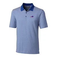 Men's Cutter & Buck Royal Buffalo Bills Big Tall Forge Tonal Stripe Polo