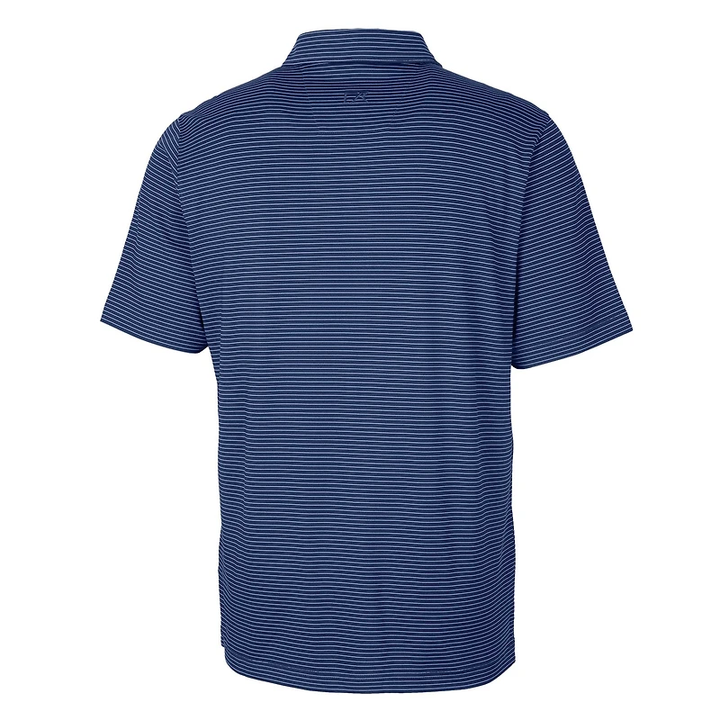 Men's Cutter & Buck Royal Buffalo Bills Throwback Logo Big Tall Forge Pencil Stripe Stretch Polo