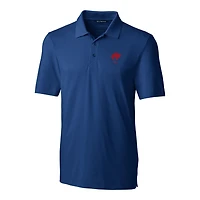Men's Cutter & Buck Royal Buffalo Bills Throwback Logo Forge Stretch Polo