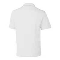 Men's Cutter & Buck White Buffalo Bills Throwback Logo DryTec Genre Textured Solid Polo