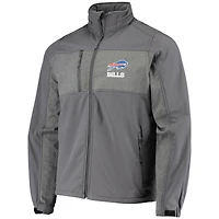 Men's Dunbrooke Graphite Buffalo Bills Circle Zephyr Softshell Full-Zip Jacket