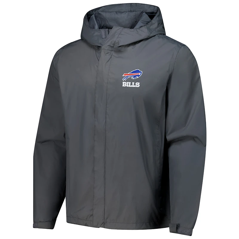 Veste à capuche zippée et imperméable pour homme Dunbrooke Graphite Buffalo Bills Tropic