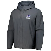 Veste à capuche zippée et imperméable pour homme Dunbrooke Graphite Buffalo Bills Tropic