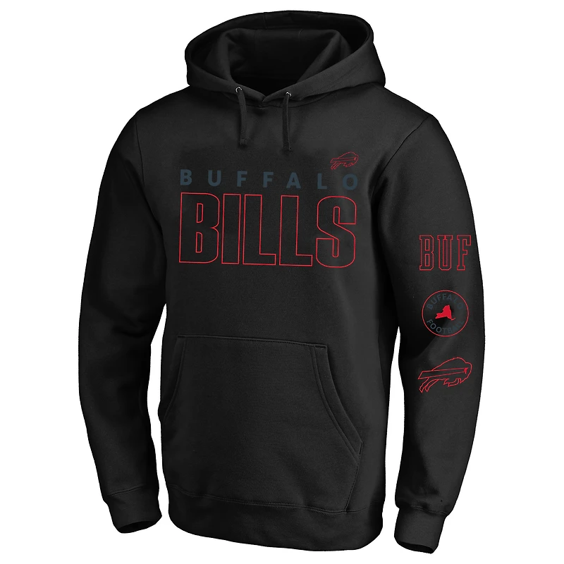 Men's Fanatics  Black Buffalo Bills Big & Tall Fleece Pullover Hoodie