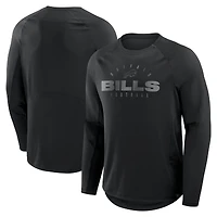 Men's Fanatics Black Buffalo Bills Coverage Scheme Long Sleeve T-Shirt