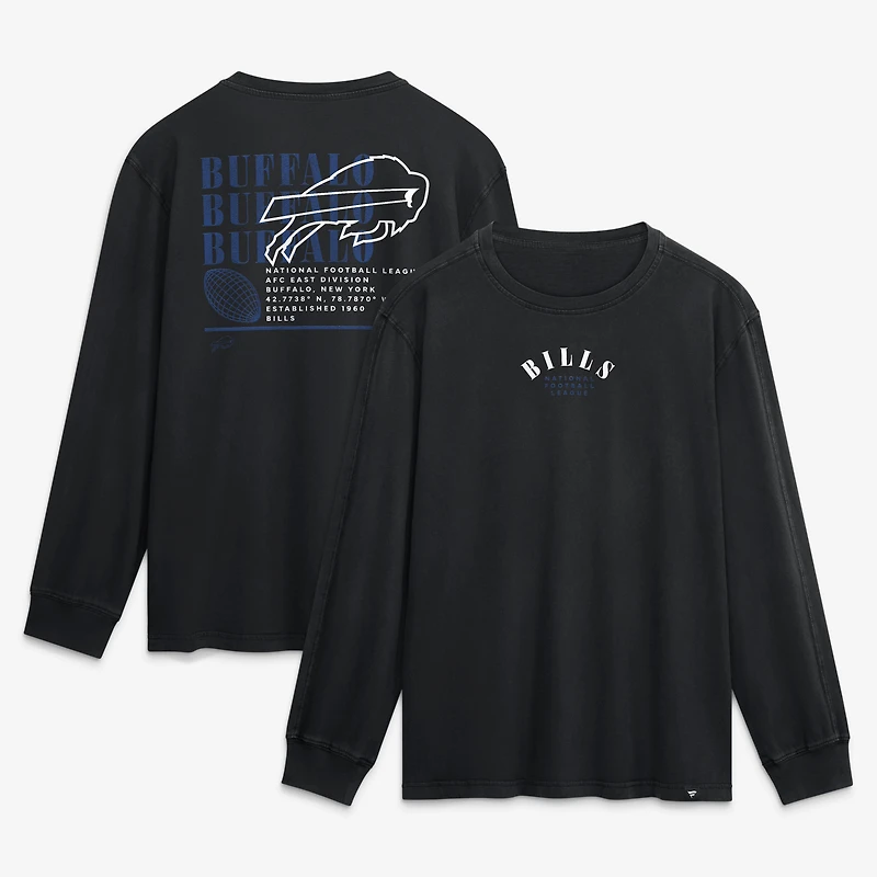 T-shirt à manches longues Fanatics Black Buffalo Bills Fullback Drive pour homme
