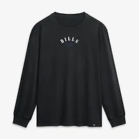 Men's Fanatics Black Buffalo Bills Fullback Drive Relaxed Fit Long Sleeve T-Shirt