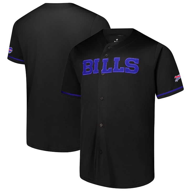 Maillot à boutons complets Pop Buffalo Bills noir Fanatics pour hommes