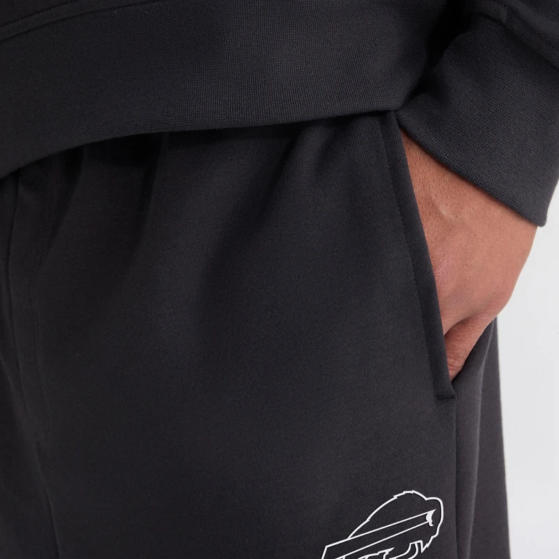 Men's Fanatics Charcoal Buffalo Bills Clutch Fleece Tri-Blend Joggers