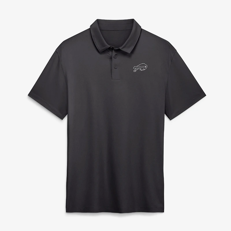 Polo à pochette Buffalo Bills gris anthracite pour homme de la marque Fanatics