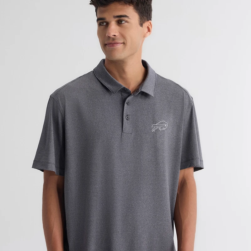 Men's Fanatics Charcoal Buffalo Bills Clutch Polo