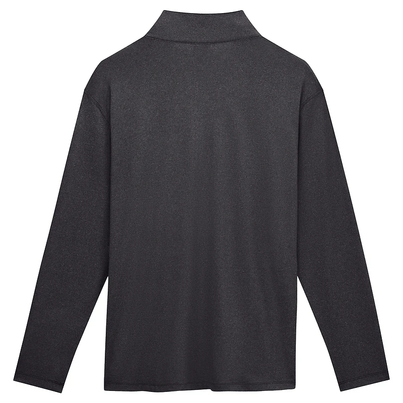 Men's Fanatics Charcoal Buffalo Bills Clutch Quarter-Zip Pullover