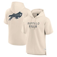 Sweat à capuche manches courtes pour homme Fanatics Cream Buffalo Bills Elements Future Ground Lettering