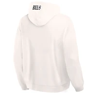 Sweat à capuche oversize crème Buffalo Bills pour homme de Fanatics