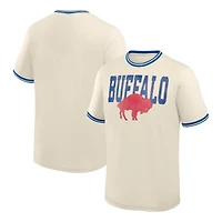 T-shirt à col rond crème Buffalo Bills pour homme de la marque Fanatics