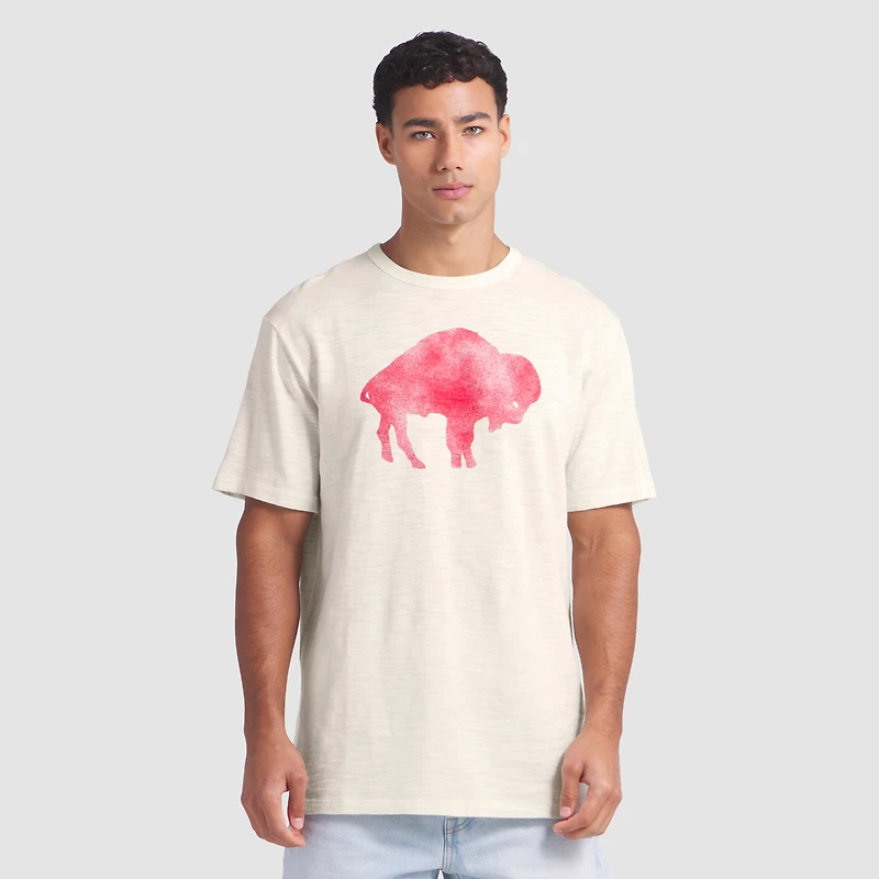 Men's Fanatics  Cream Buffalo Bills Slub T-Shirt