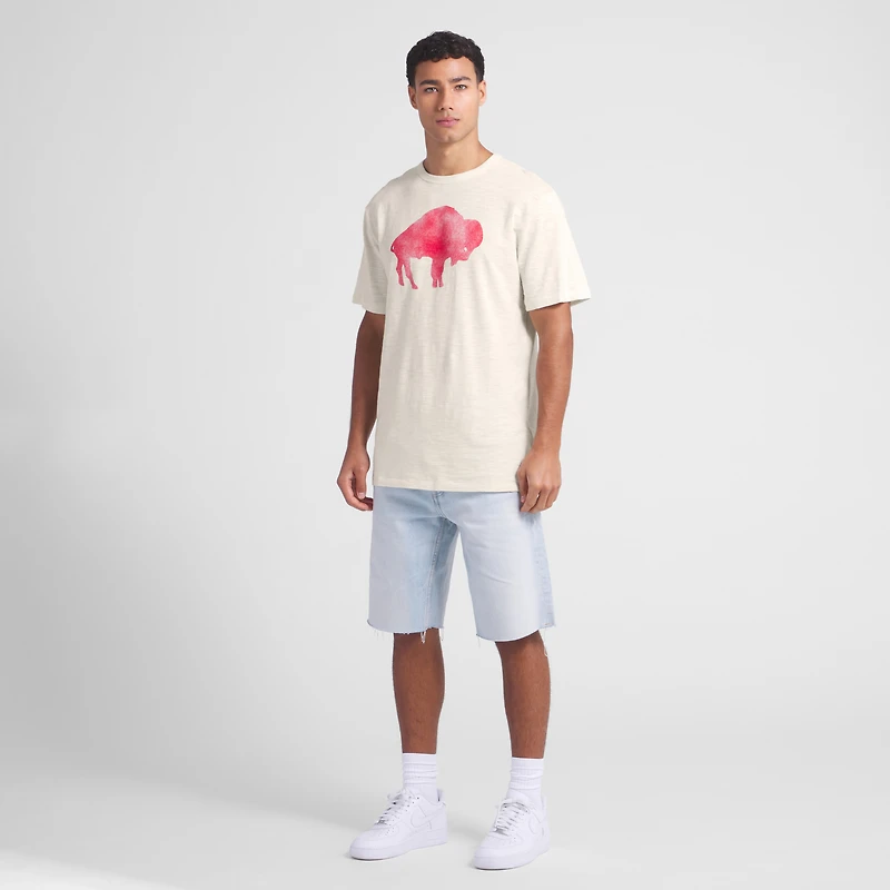 Men's Fanatics  Cream Buffalo Bills Slub T-Shirt