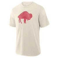 T-shirt fanatique pour homme Buffalo Bills Slub Cream