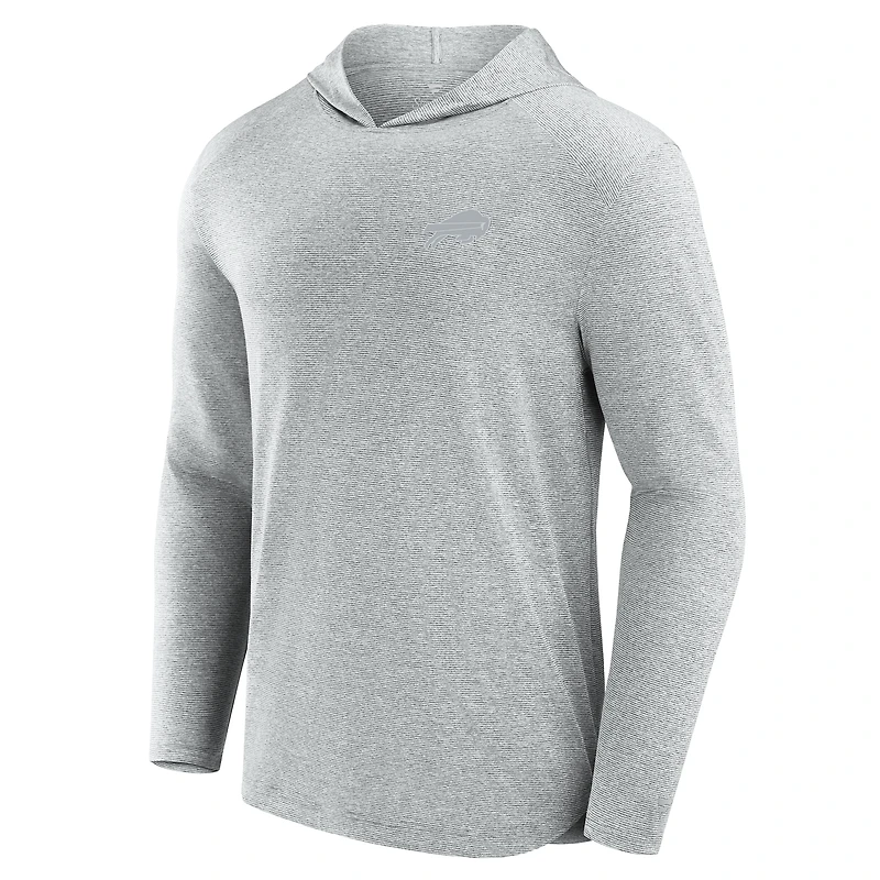 Men's Fanatics Gray Buffalo Bills Front Office Tech Lightweight Hoodie T-Shirt