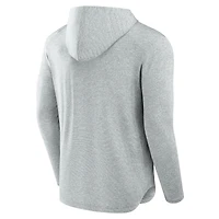 Men's Fanatics Gray Buffalo Bills Front Office Tech Lightweight Hoodie T-Shirt