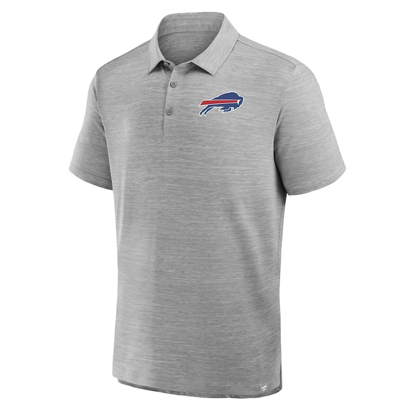 Polo à pochette Buffalo Bills gris chiné pour homme de Fanatics