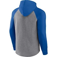 Men's Fanatics Heather Gray Buffalo Bills Favorite Arch Raglan Pullover Hoodie