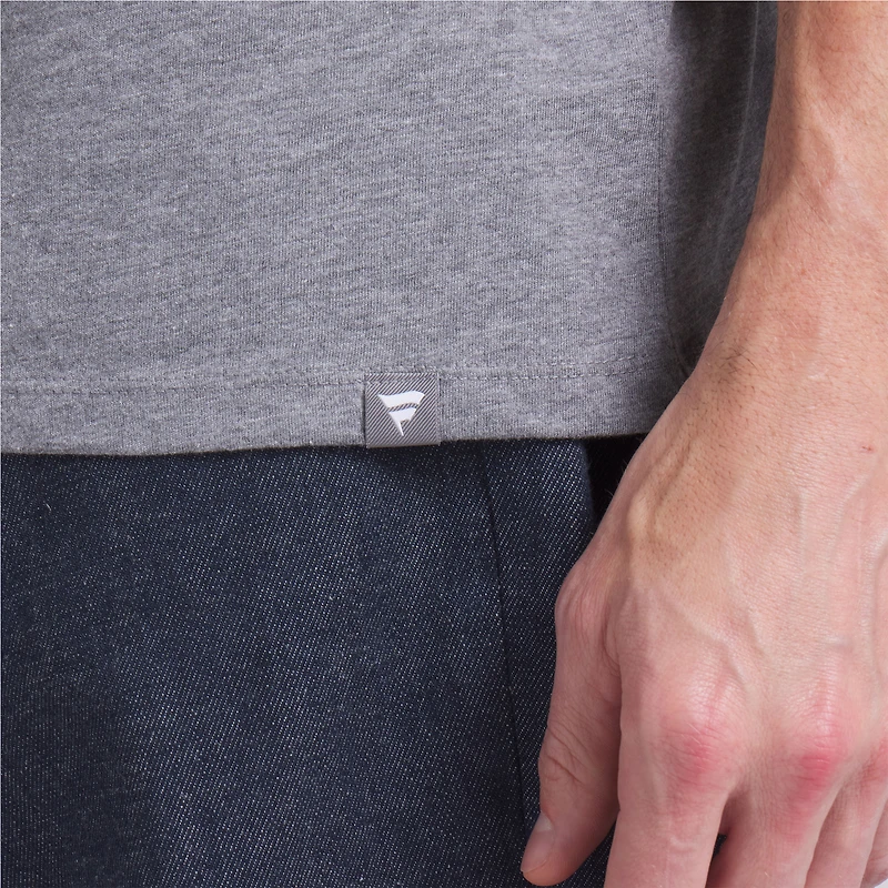 Men's Fanatics Heather Gray Buffalo Bills Pass Rush Tri-Blend T-Shirt