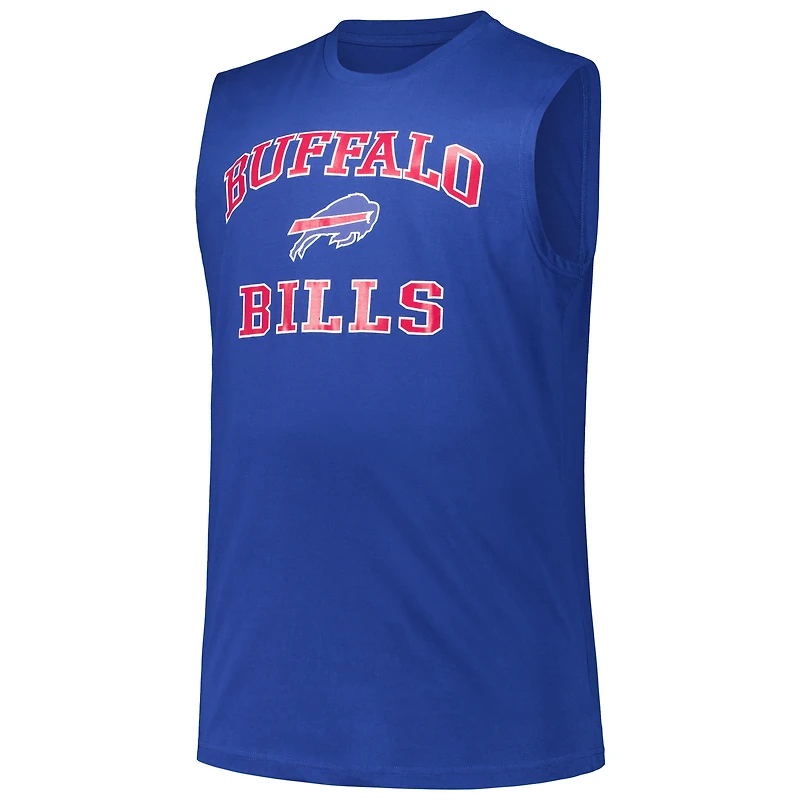 Men's Fanatics Josh Allen Royal Buffalo Bills Big & Tall Muscle Tank Top