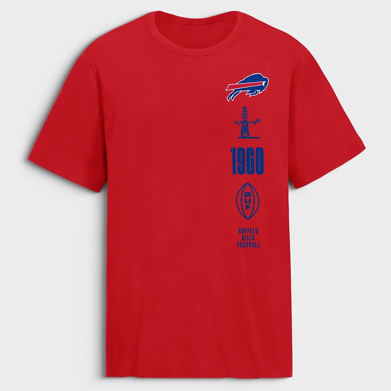 Men's Fanatics Red Buffalo Bills Breaking Tackles Legacy T-Shirt