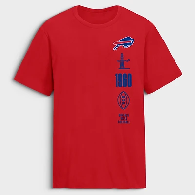 Men's Fanatics Red Buffalo Bills Breaking Tackles Legacy T-Shirt