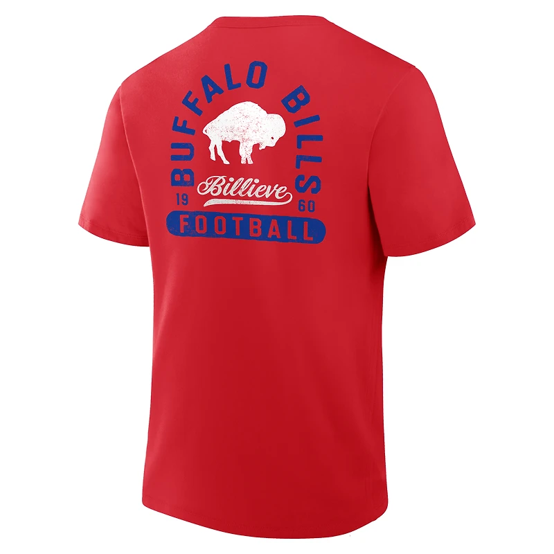 Men's Fanatics Red Buffalo Bills Fluid Motion Legacy T-Shirt