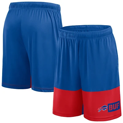 Short de performance Fanatics Royal/Red Buffalo Bills pour homme