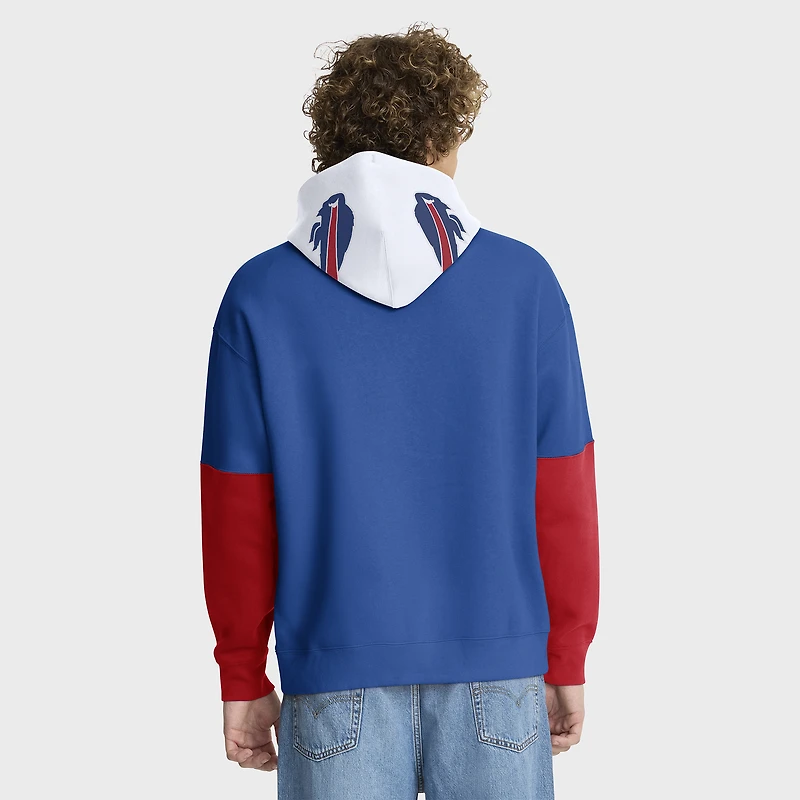 Men's Fanatics Royal/Red Buffalo Bills Helmet Pullover Hoodie