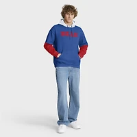 Sweat à capuche Fanatics Royal/Red Buffalo Bills pour homme