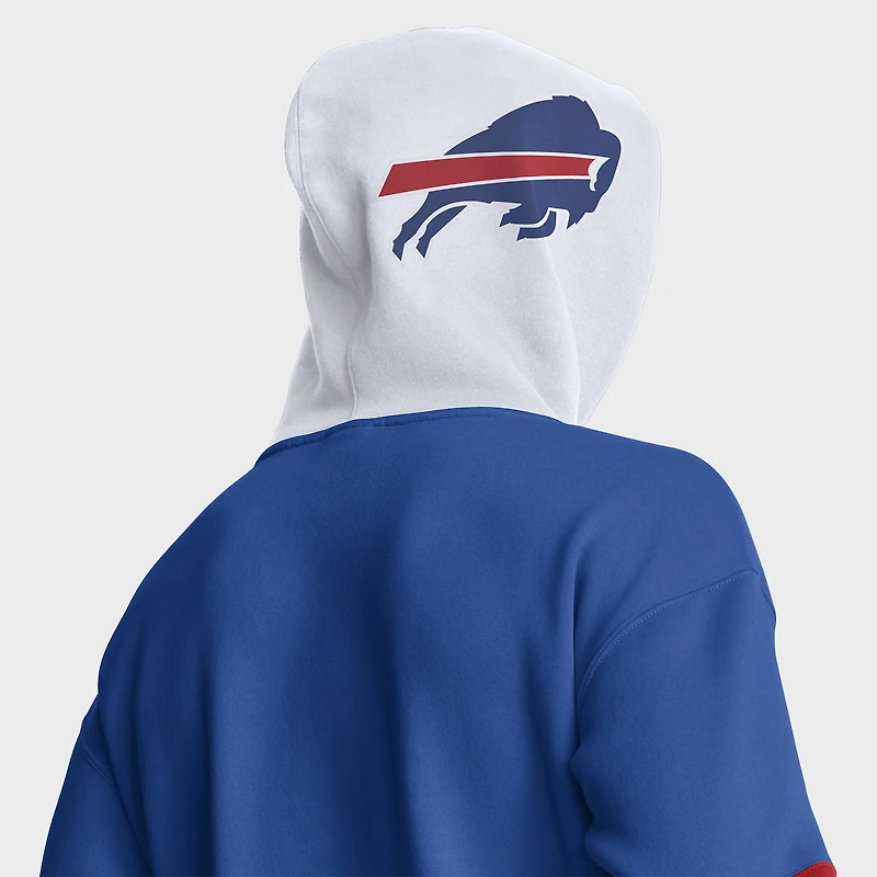 Sweat à capuche Fanatics Royal/Red Buffalo Bills pour homme