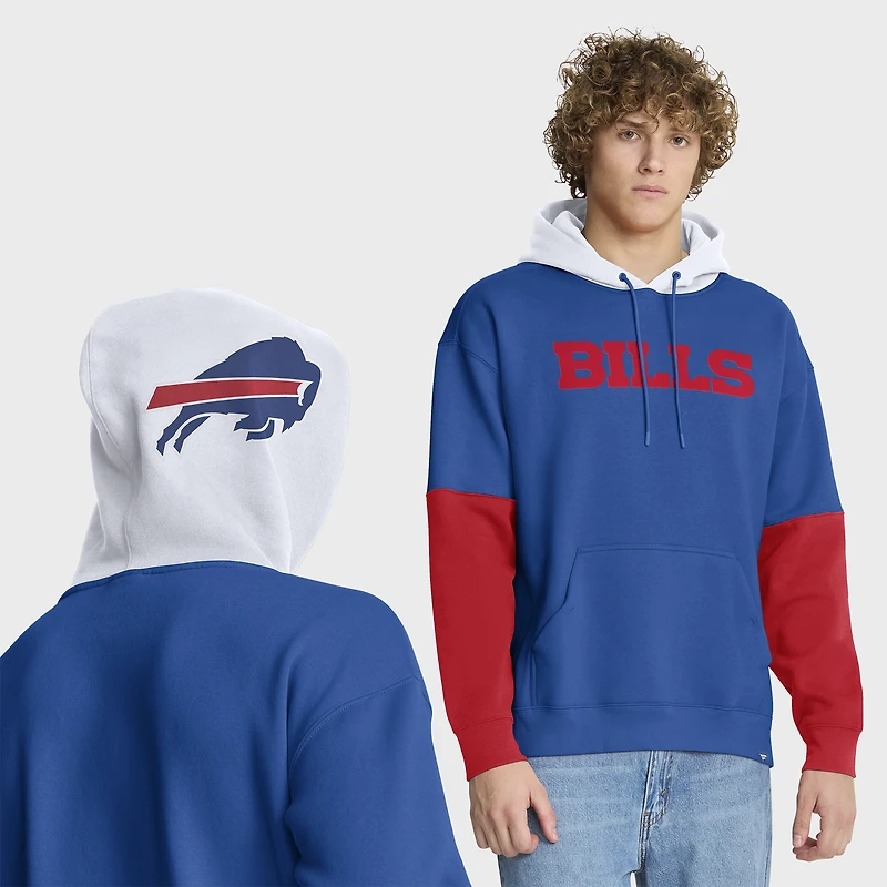 Sweat à capuche Fanatics Royal/Red Buffalo Bills pour homme