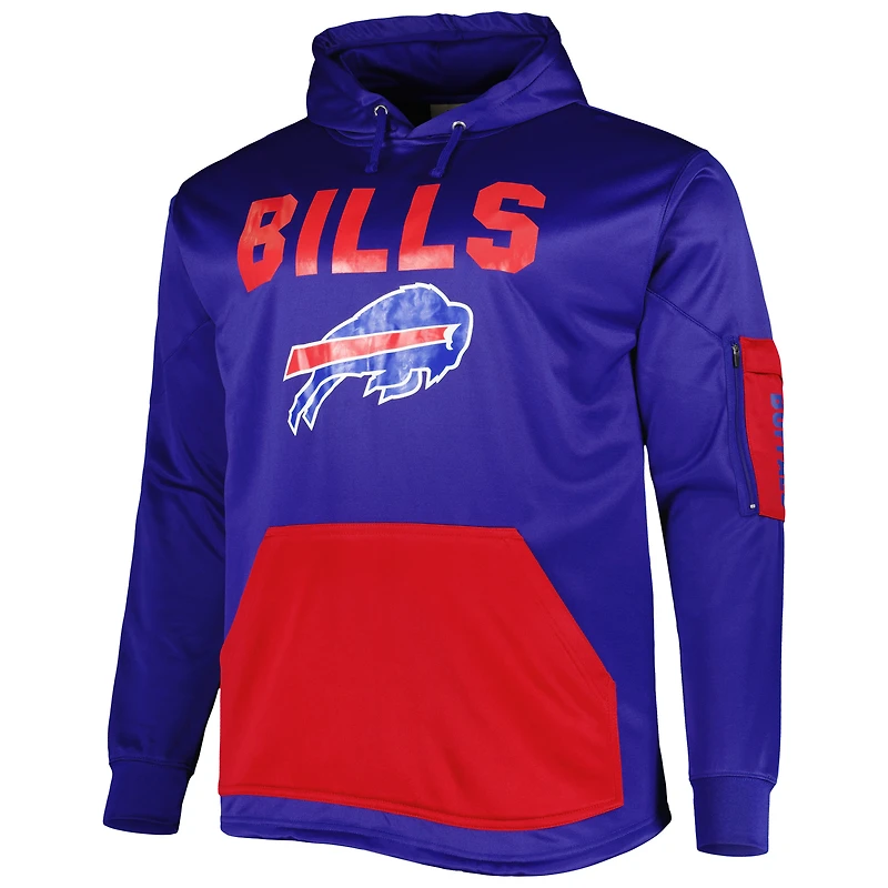 Sweat à capuche Fanatics Royal Buffalo Bills Big & Tall pour hommes