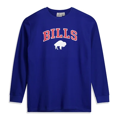 Men's Fanatics Royal Buffalo Bills Big & Tall Throwback Thermal Long Sleeve T-Shirt