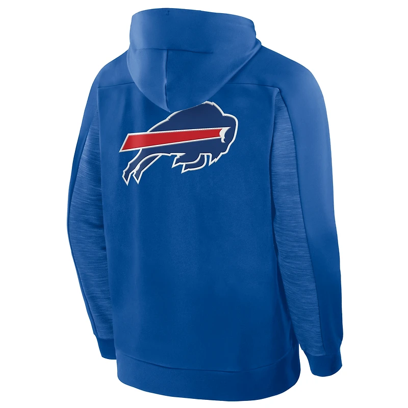 Sweat à capuche zippé pour homme Fanatics Royal Buffalo Bills Checkdown Pass