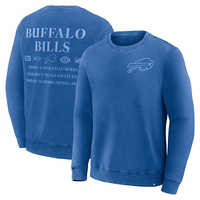 Men's Fanatics Royal Buffalo Bills Deep Route Pullover Sweatshirt