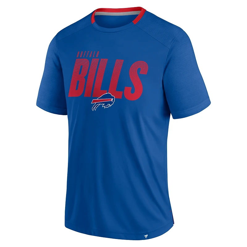 Men's Fanatics Royal Buffalo Bills Defender Fade Slant T-Shirt