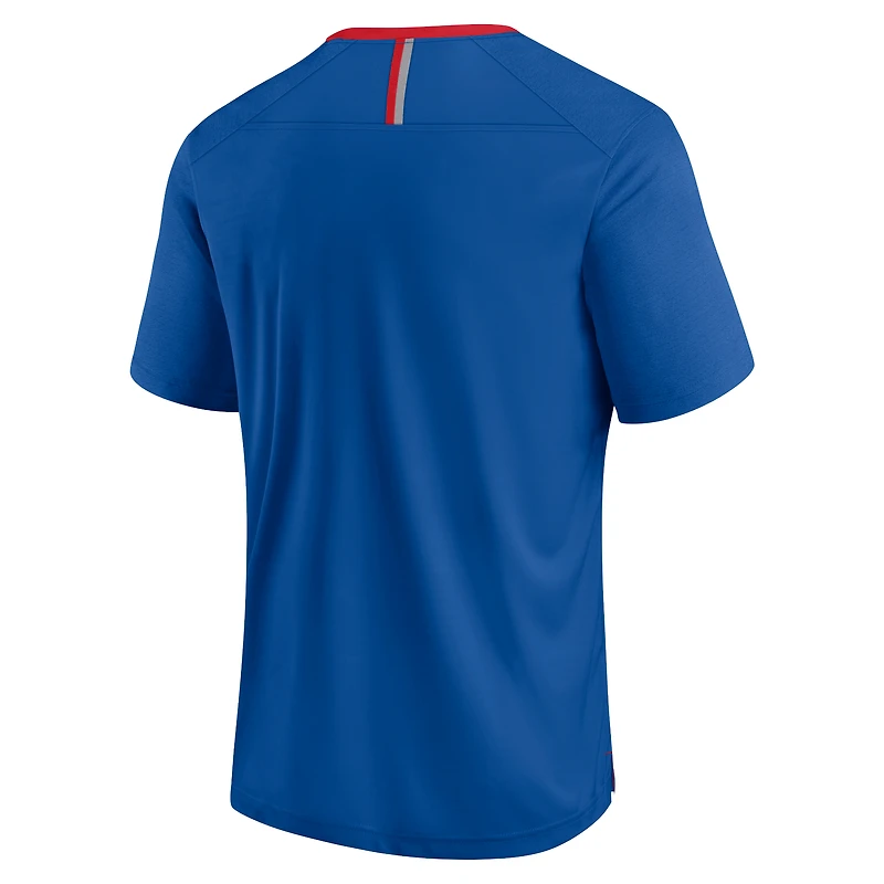 Men's Fanatics Royal Buffalo Bills Defender Fade Slant T-Shirt