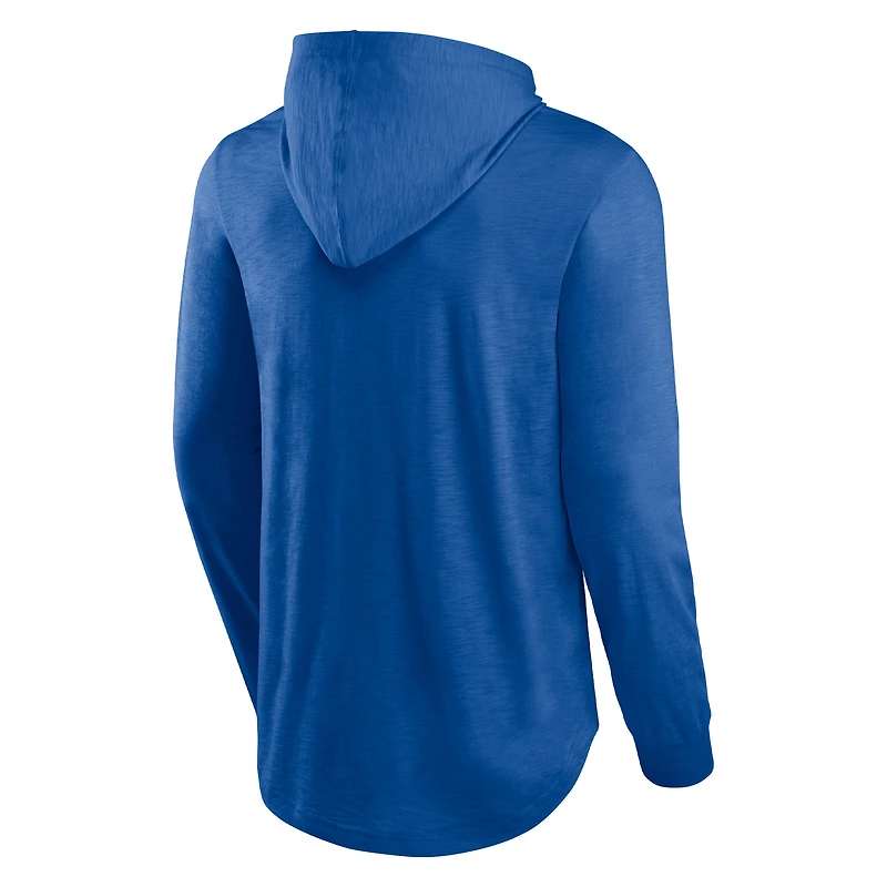 Men's Fanatics Royal Buffalo Bills Front Runner Long Sleeve Hooded T-Shirt